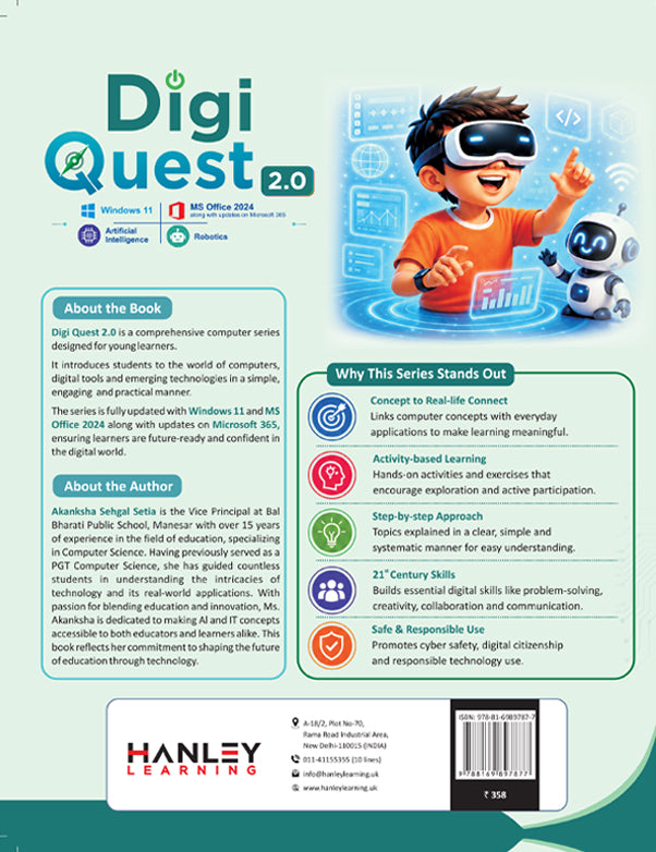Digi Quest 2.0 – Computer Science & Digital Skills Textbook for Class 1