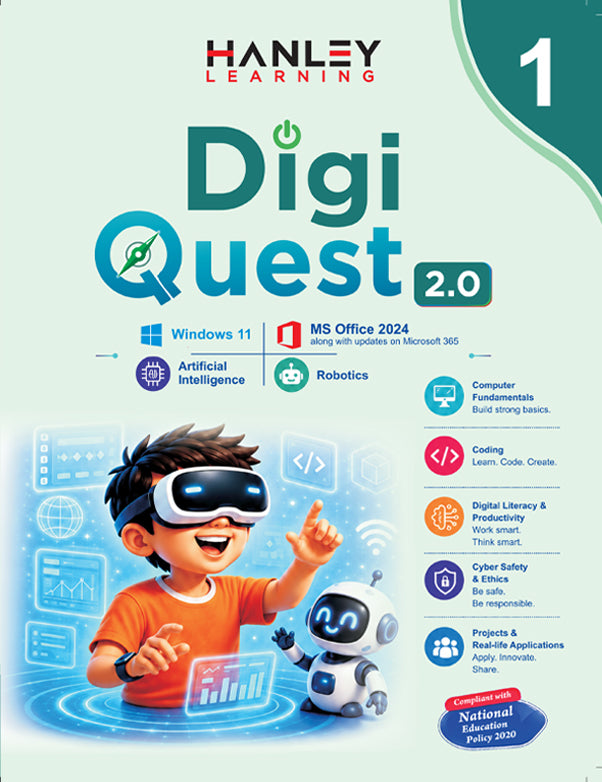 Digi Quest 2.0 – Computer Science & Digital Skills Textbook for Class 1