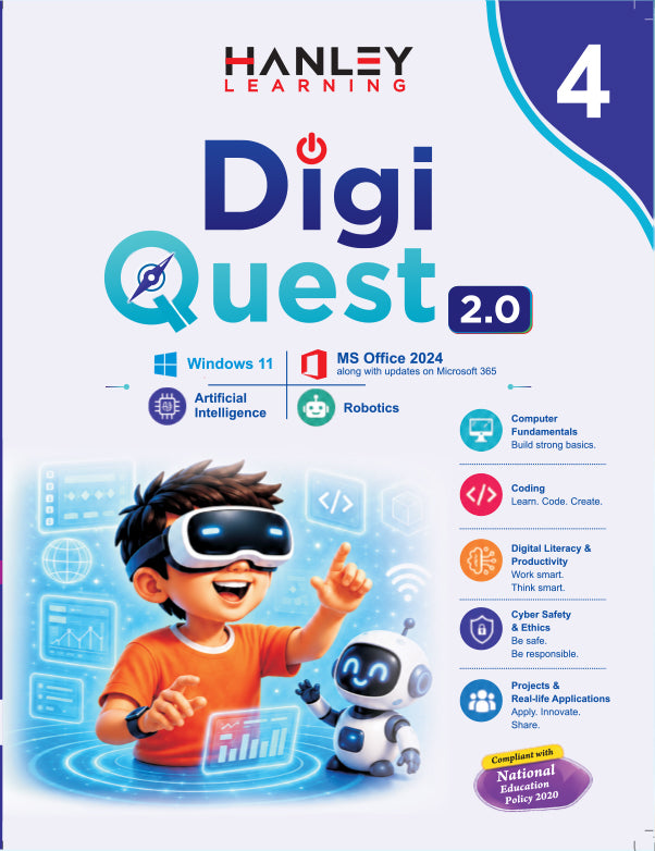 Digi Quest 2.0 – Computer Science & Digital Skills Textbook for Class 4