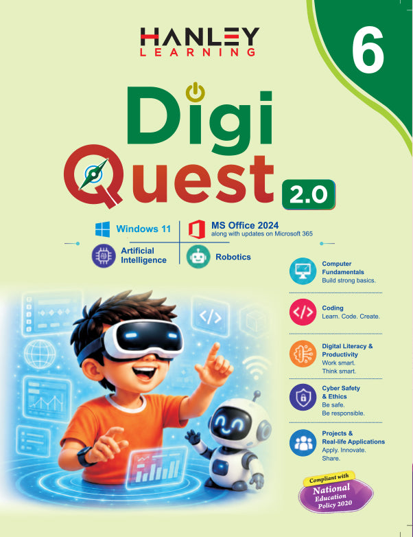 Digi Quest 2.0 – Computer Science & Digital Skills Textbook for Class 6