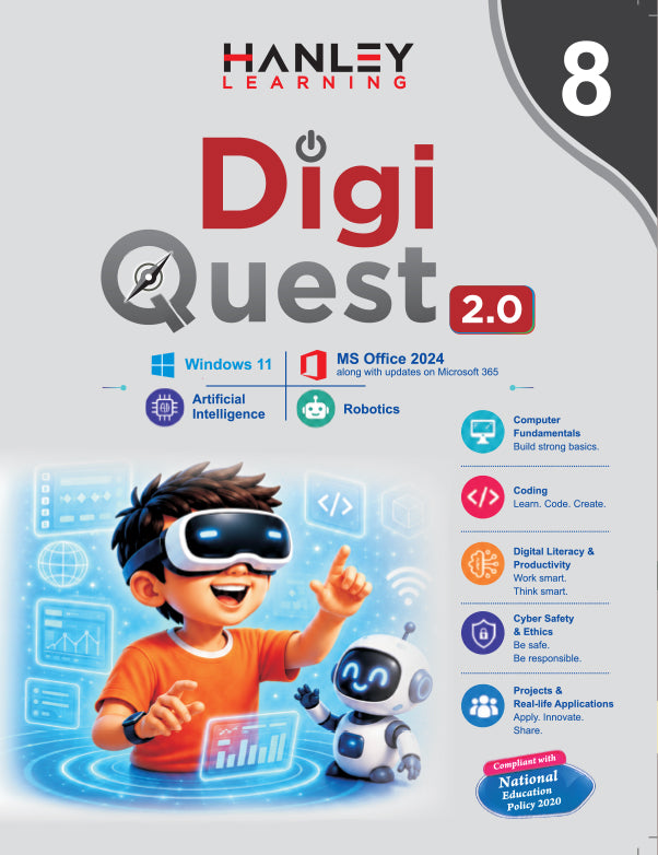 Digi Quest 2.0 – Computer Science & Digital Skills Textbook for Class 8