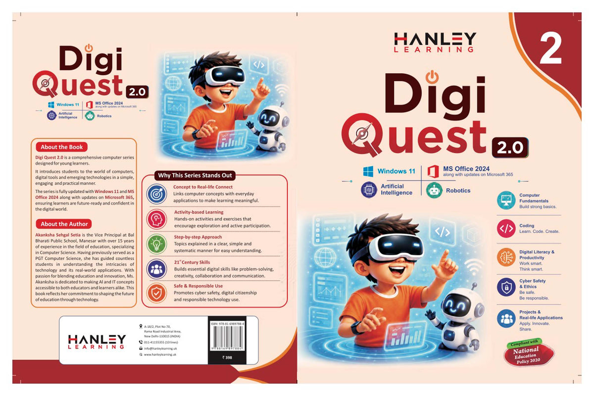 Digi Quest 2.0 – Computer Science & Digital Skills Textbook for Class 2