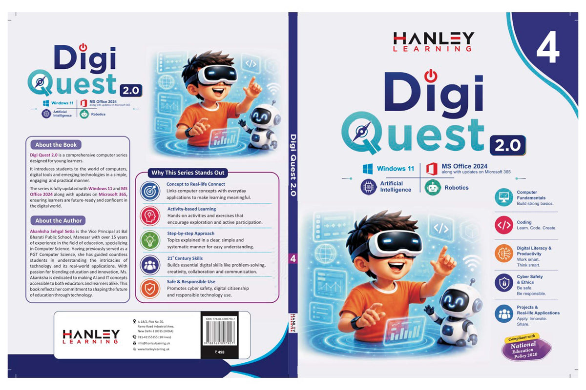 Digi Quest 2.0 – Computer Science & Digital Skills Textbook for Class 4