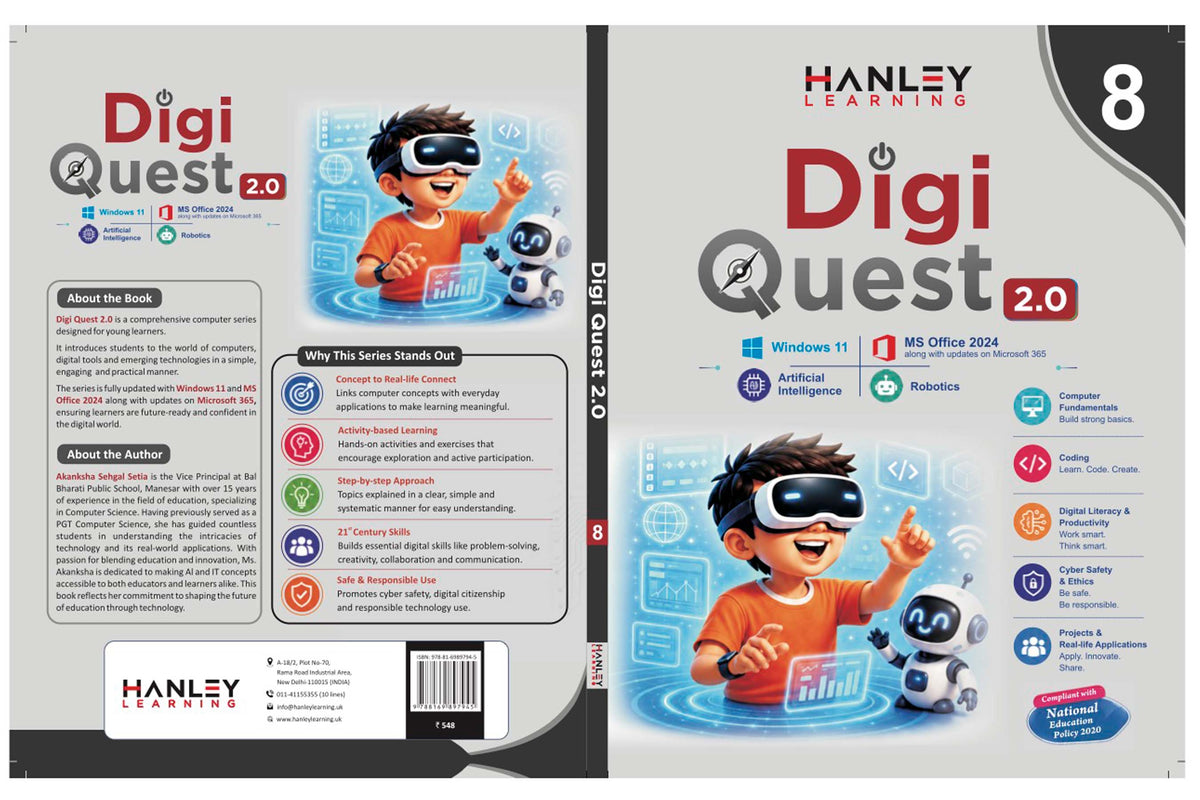 Digi Quest 2.0 – Computer Science & Digital Skills Textbook for Class 8